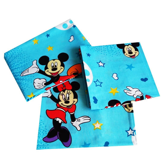 Lenjerie pat 4 piese MCF Mickey si Minnie mouse