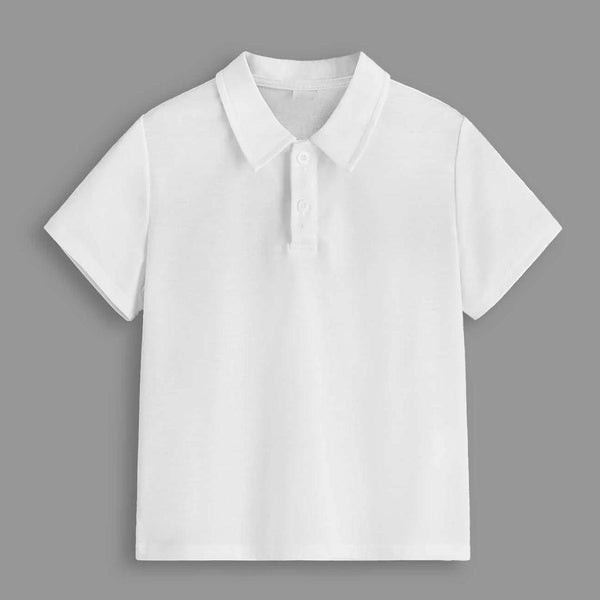 Tricou polo unisex pentru școală 10–13 ani – personalizare opțională