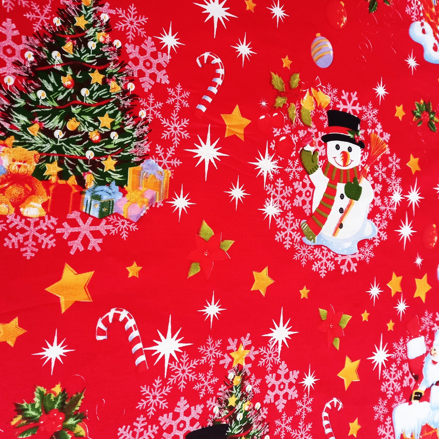 Față de masă „Om de Zăpadă” – Crăciun MCF, material textil de calitate