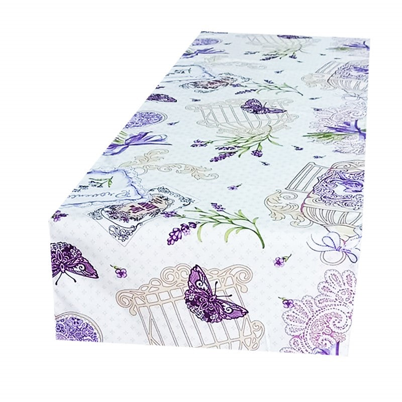 Napron decorativ cu flori de lavandă – material textil de calitate, MCF