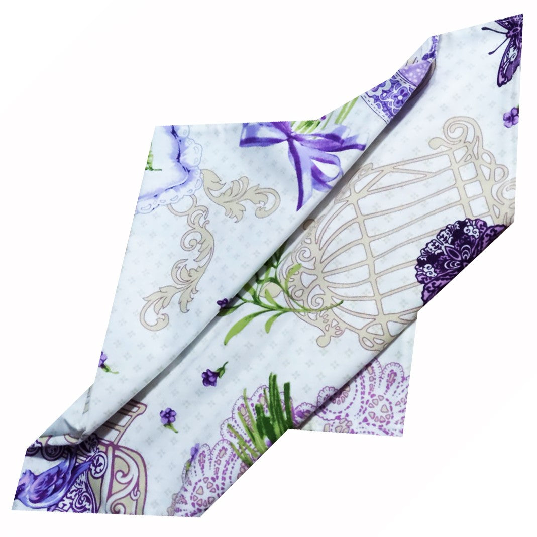 Șervet decorativ cu flori de lavandă – MCF  material textil de calitate