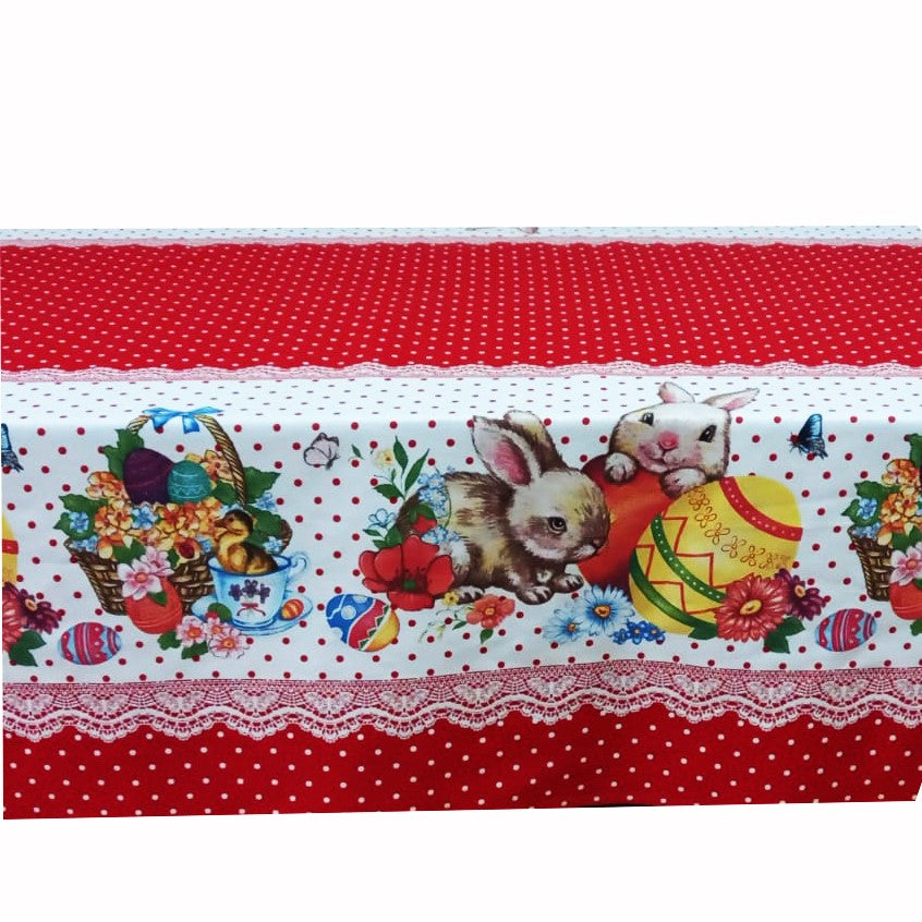 Easter Bunny Cotton Tablecloth MCF