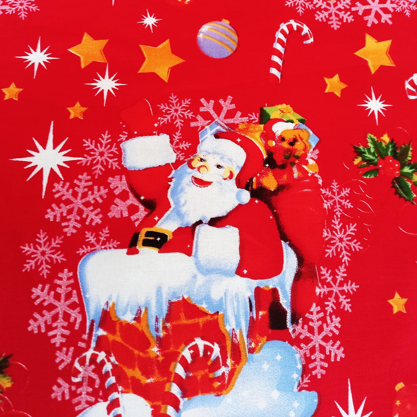 Fata de masa si Material MCF bumbac 100% Craciun Om de zapada metraj