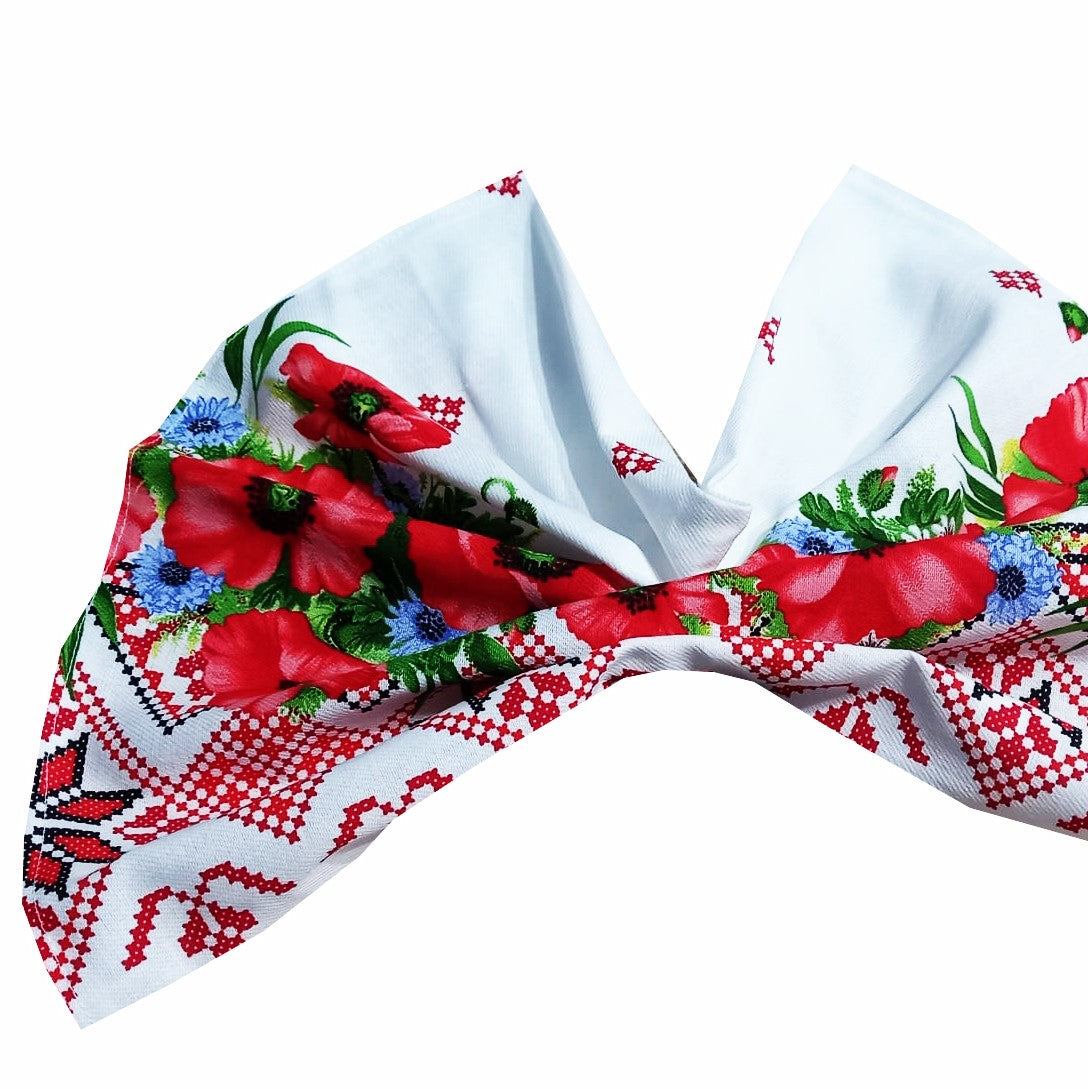 Șervet decorativ tradițional Oaș – bumbac 100%, model popular românesc – MCF