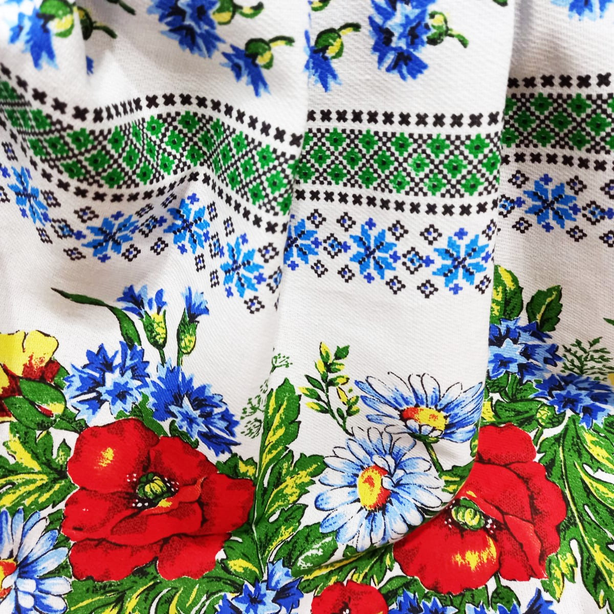 Rochie de vară din bumbac – model tradițional Crișana, multicolor, MCF