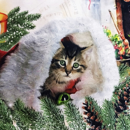 Fata de masa bumbac decor pisici amuzante