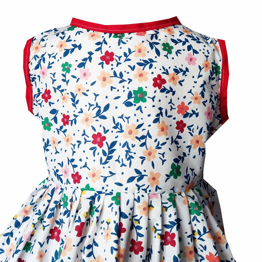 Rochie multicolora de vara MCF "Floricica Minunata" din bumbac