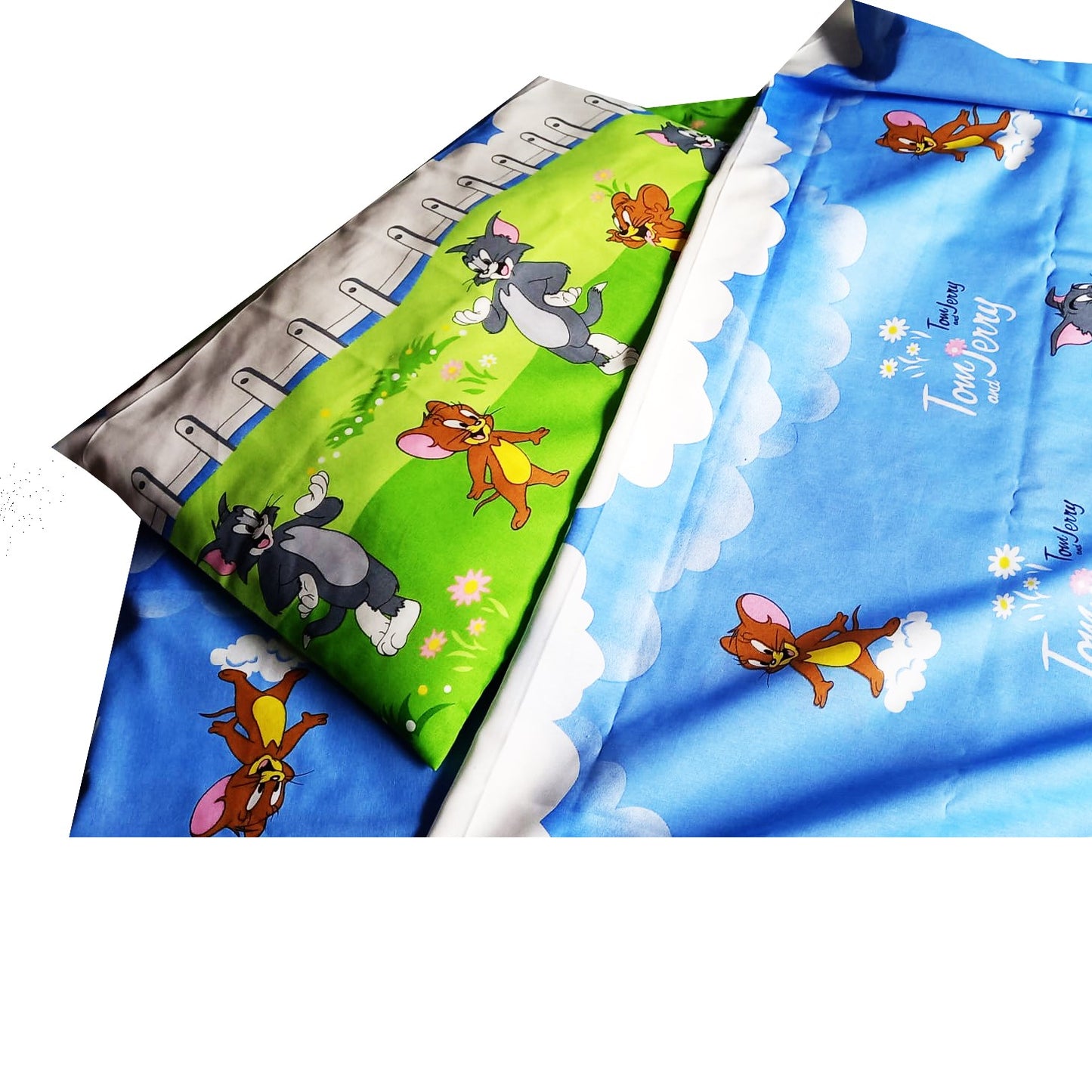 Lenjerie pat Tom si Jerry multicolor, bumbac