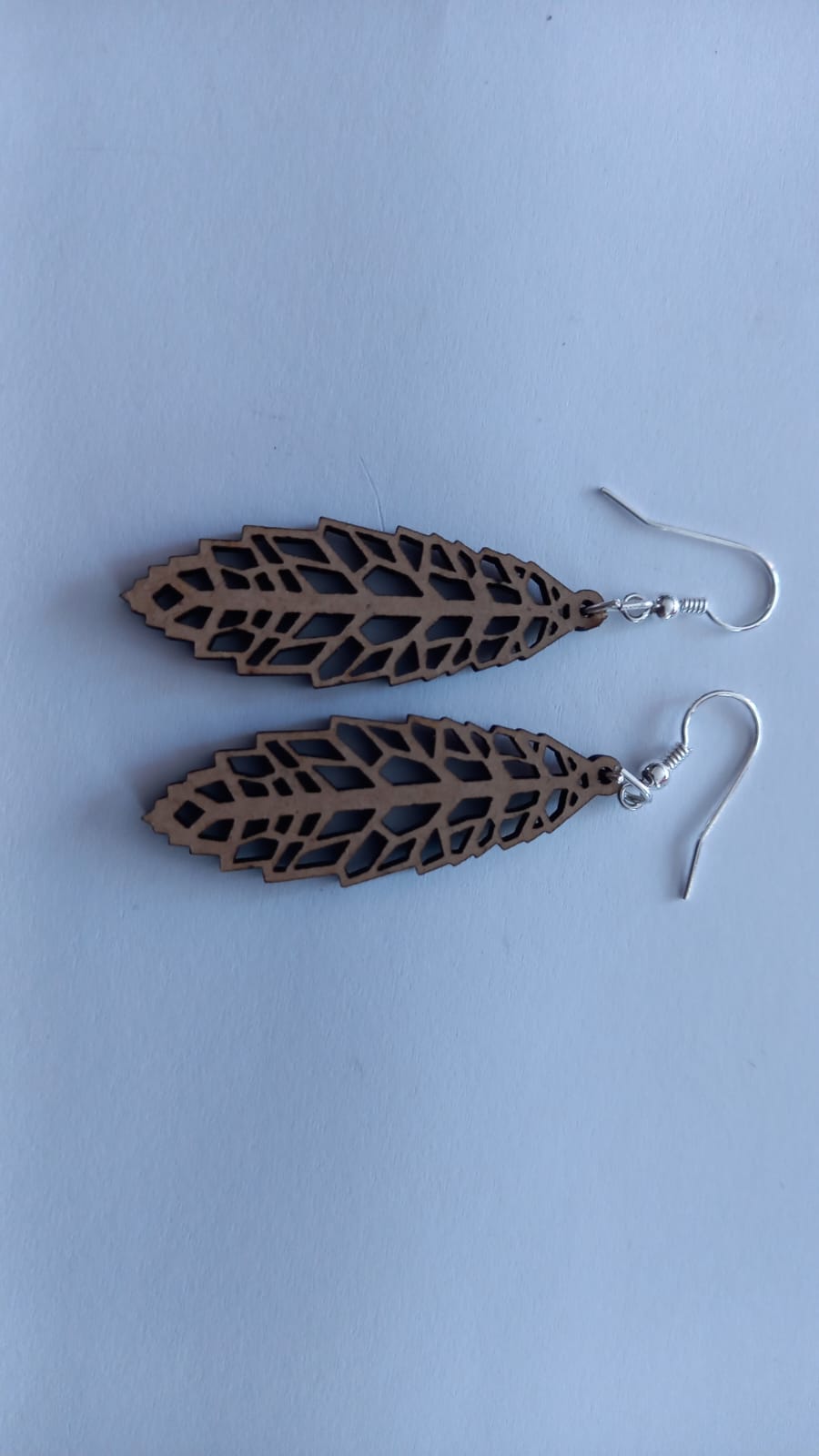 MCF Jasmin wood and silver earrings