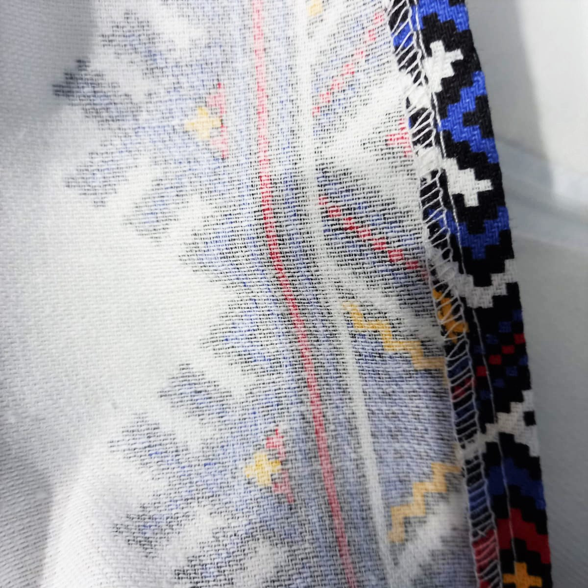 Rochie de vară din bumbac – imprimeu tradițional Dobrogea, multicoloră, MCF