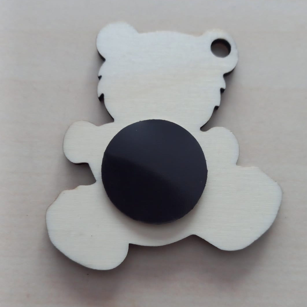 Marturie Botez MCF Ursulet gravat, personalizat