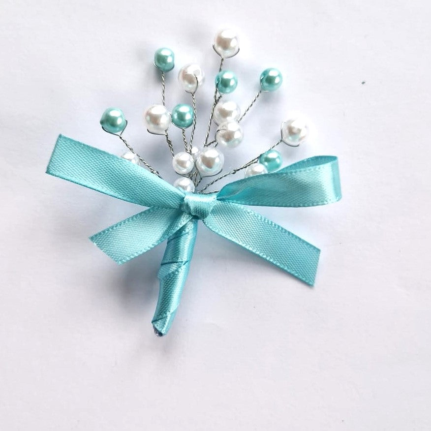 MCF wedding certificate personalized badge pink pearls rosette