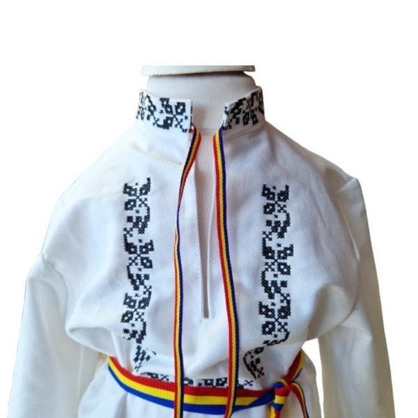 Cămașă Tradițională Băieți, cusută, Ardeal - MCF România