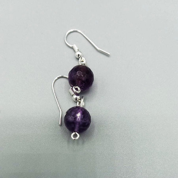 Cercei din argint cu ametist - MCF - MCF România