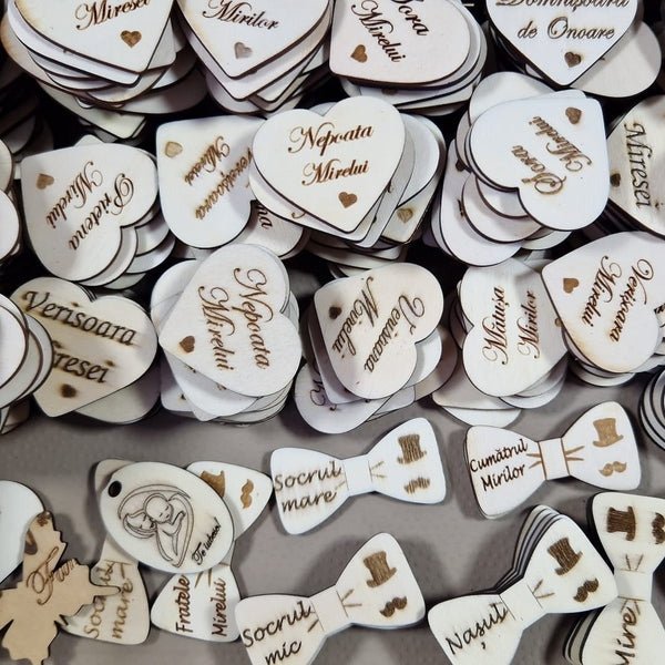 Cocarde și ecusoane personalizate lemn - MCF România