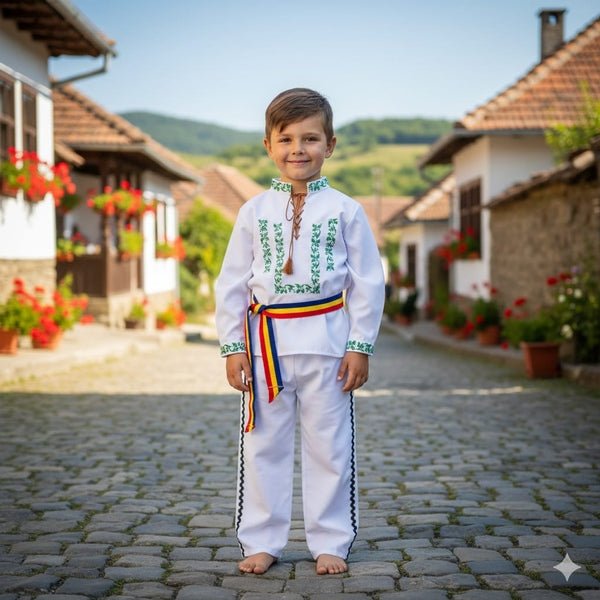 Costum Traditional băieți cusut - MCF România