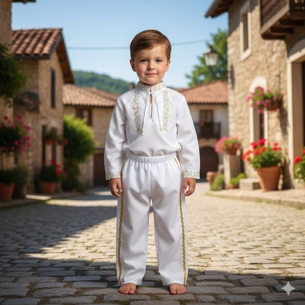 Costum Traditional băieți cusut - MCF România