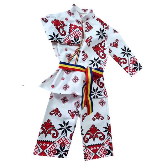 Costum copii cu imprimeu traditional - MCF România