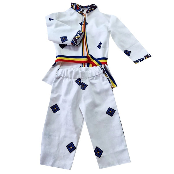 Costum copii cu imprimeu traditional - MCF România