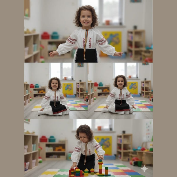 Costum populat 4 piese, ie, fusta si 2 fote - MCF România