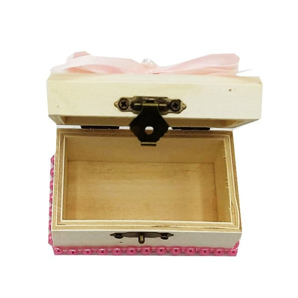 Cufăr din lemn pentru prima șuviță – disponibil în mai multe culori 10x5x5 cm - MCF România