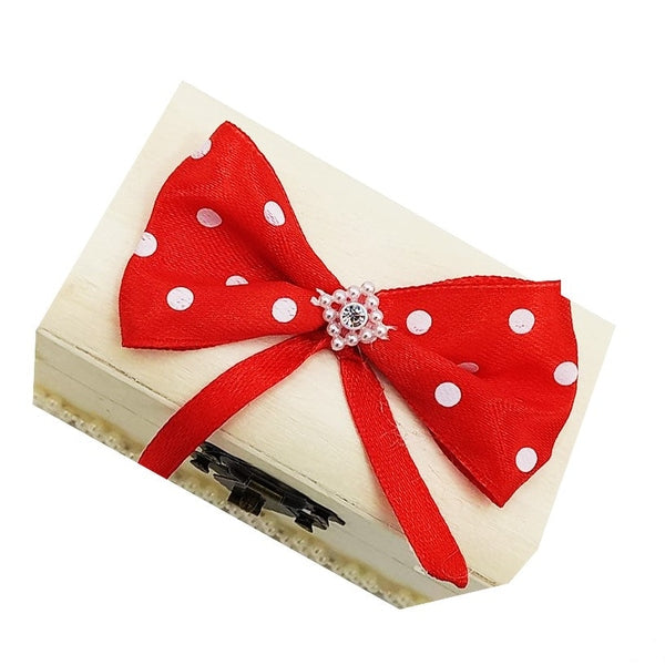 Cufăr din lemn pentru prima șuviță – disponibil în mai multe culori 10x5x5 cm - MCF România