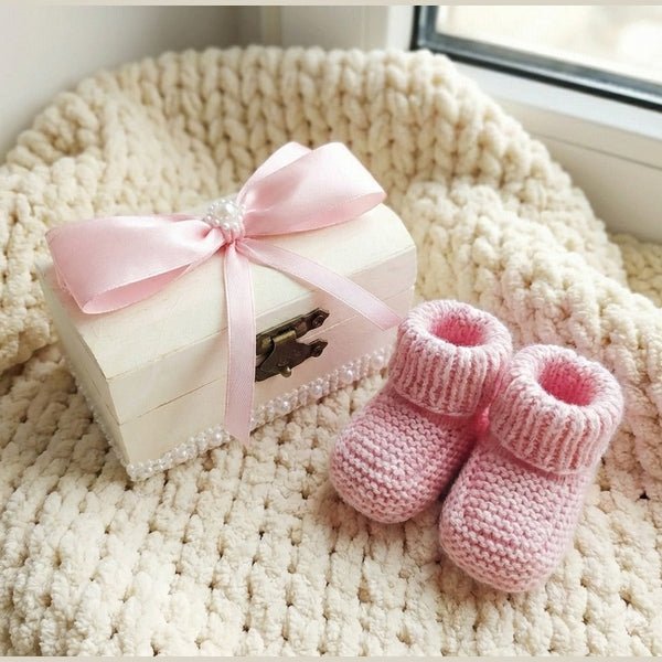 Cufăr din lemn pentru prima șuviță – disponibil în mai multe culori 10x5x5 cm - MCF România