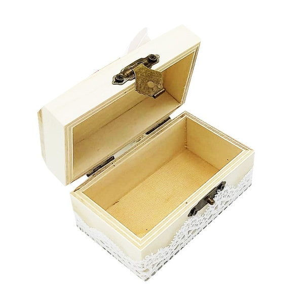 Cufăr din lemn pentru prima șuviță – disponibil în mai multe culori 10x5x5 cm - MCF România