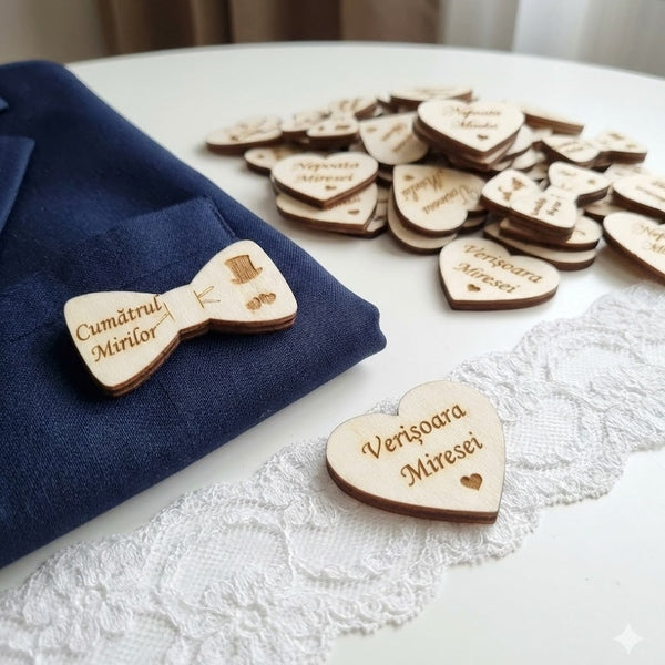 Ecusoane personalizate cu membrii familiei pentru nunta - MCF România