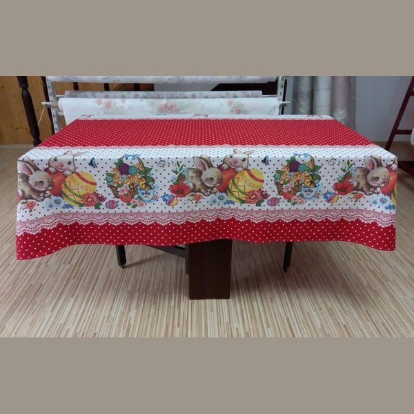 Easter Bunny Cotton Tablecloth MCF