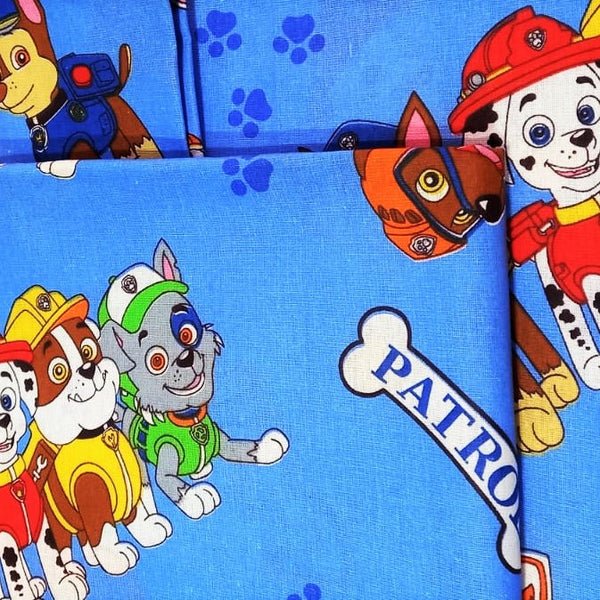 Lenjerie de pat pentru copii „Patrula Căţelușilor” – MCF, material textil de calitate - MCF România