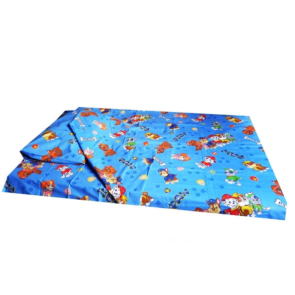 Lenjerie pat 3 piese MCF patrula catelusilor multicolor - MCF România