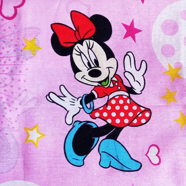 Lenjerie pat MCF Mickey si Minnie mouse, bumbac - MCF România