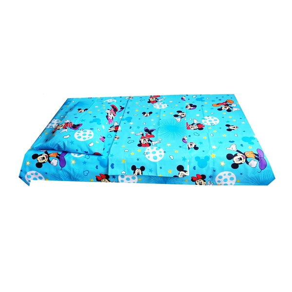 Lenjerie pat MCF Mickey si Minnie mouse, bumbac - MCF România