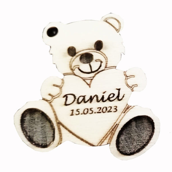 Marturie Botez MCF Ursulet gravat, personalizat - MCF România