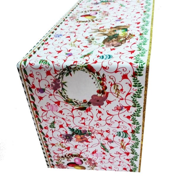 Napron de Paște 40×140 cm din bumbac cu motive pascale | MCF SRL - MCF România