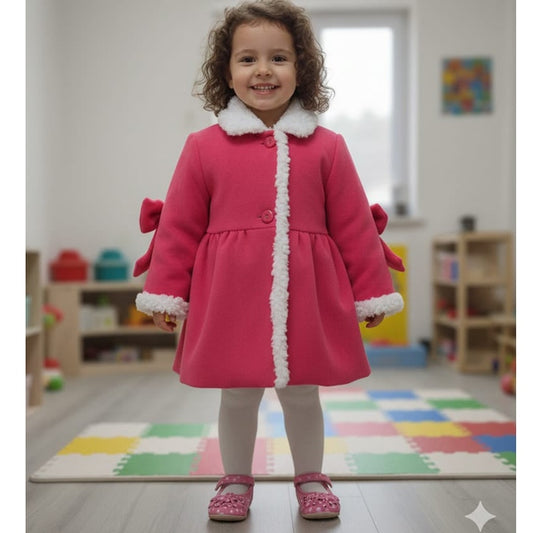 Palton copii din stofă cu căptușeală tip blăniță - MCF România