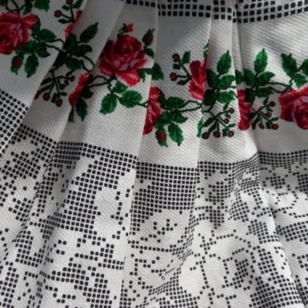 Rochie de vară din bumbac – imprimeu tradițional Moldova, multicoloră, material natural MCF - MCF România