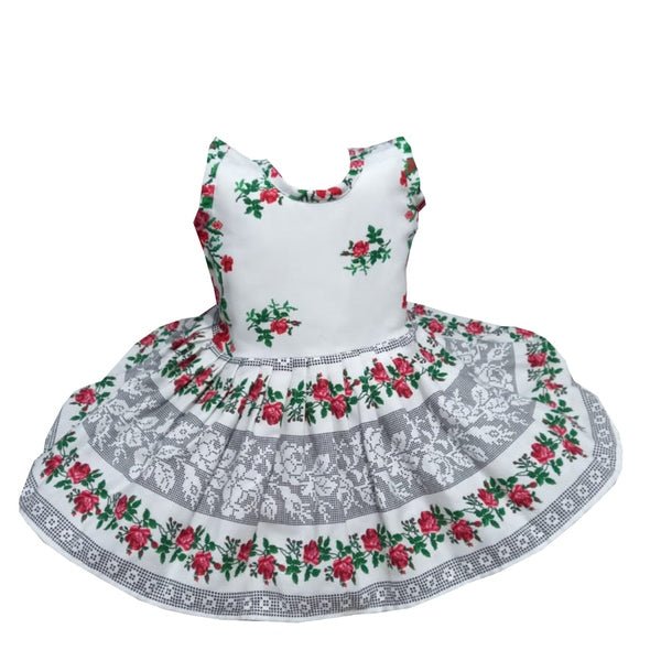 Rochie de vară din bumbac – imprimeu tradițional Moldova, multicoloră, material natural MCF - MCF România