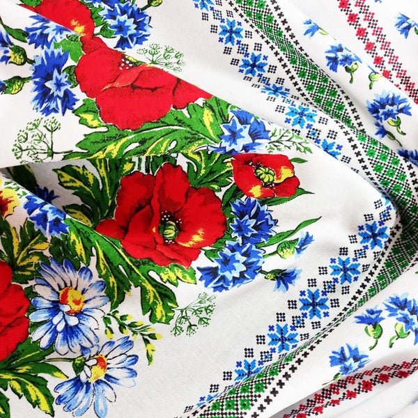 Rochie de vară din bumbac – model tradițional Crișana, multicolor, MCF - MCF România