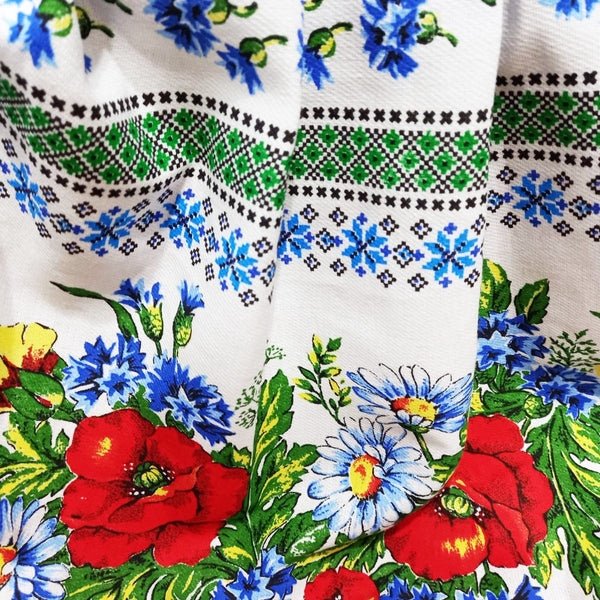 Rochie de vară din bumbac – model tradițional Crișana, multicolor, MCF - MCF România