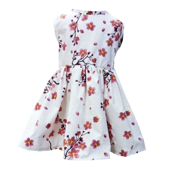 Rochie fete MCF Flori de cires bumbac multicolora - MCF România