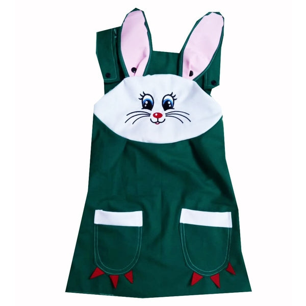 Rochie fete MCF Sarafan Iepuras multicolora - Bej sau verde - MCF România