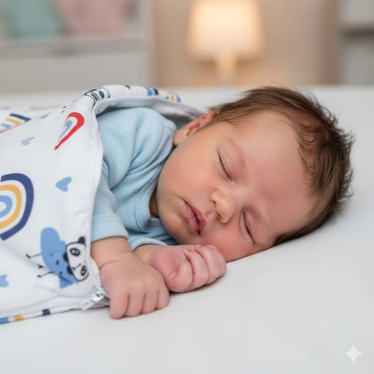 Sac de dormit din finet cu vatelină si bumbac satinat bebelusi - MCF România