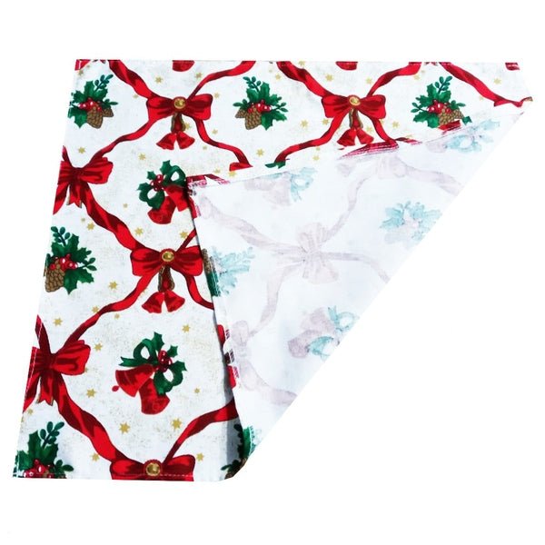 Șervet decorativ Crăciun – clopoței și conuri de brad, bumbac 100% – MCF - MCF România