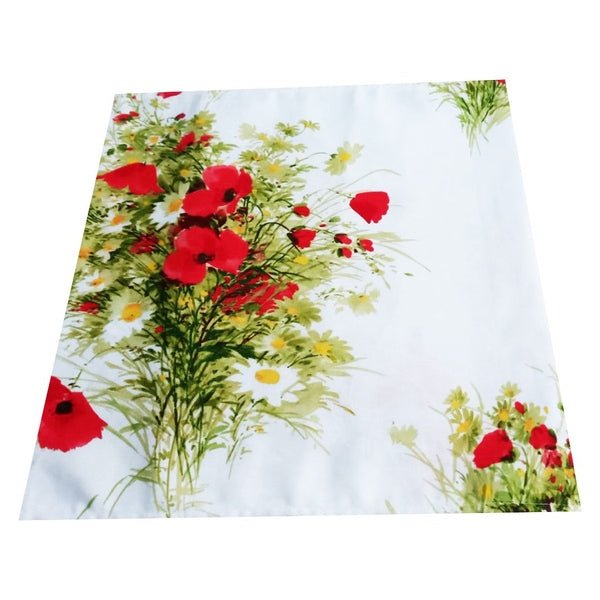 Șervet decorativ cu flori de câmp – MCF, material textil de calitate - MCF România