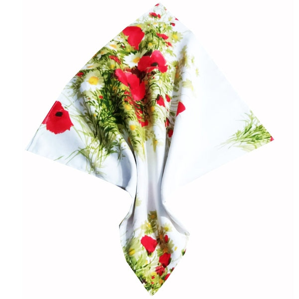 Șervet decorativ cu flori de câmp – MCF, material textil de calitate - MCF România