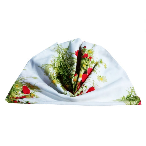 Șervet decorativ cu flori de câmp – MCF, material textil de calitate - MCF România