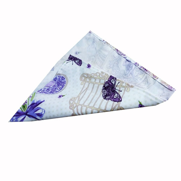 Șervet decorativ cu flori de lavandă – MCF material textil de calitate - MCF România