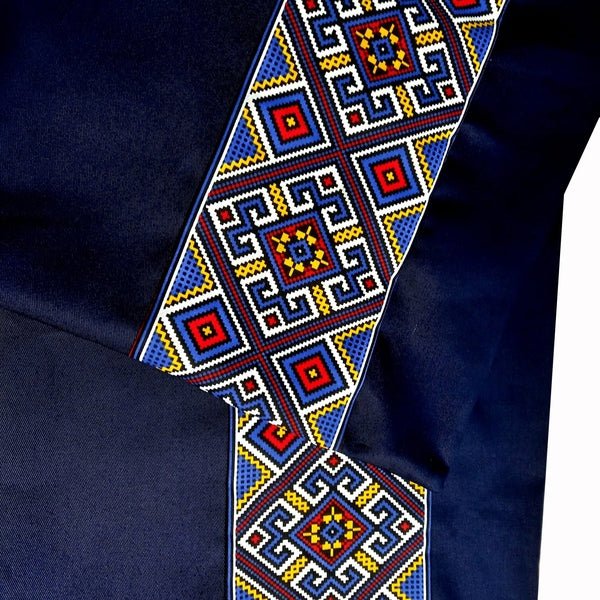 Set 2 Fete de perne - albastru traditional Dobrogea - MCF România